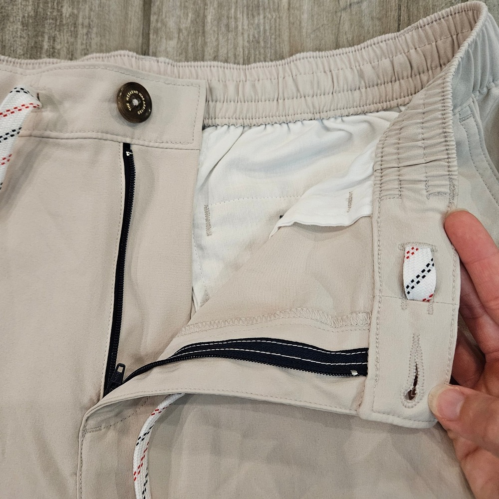 Chubbies Everywear Shorts Mens L Khaki 6" Inseam Stretch Performance Golf Preppy - Picture 6 of 13